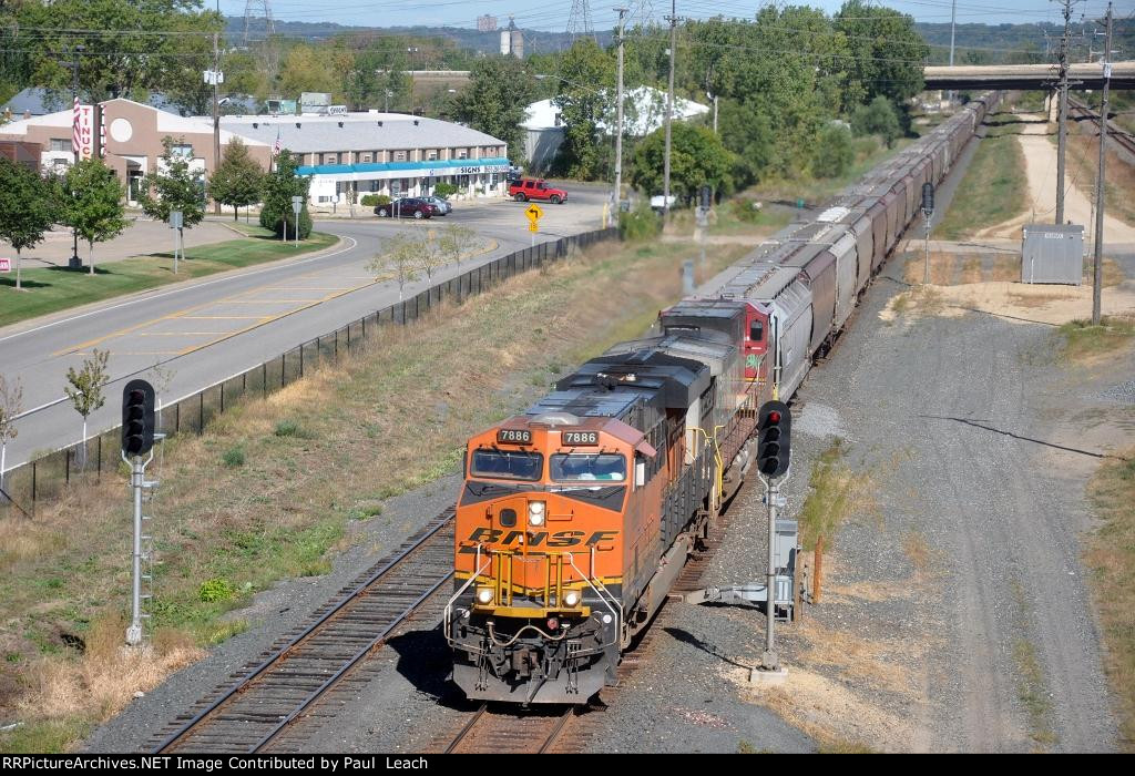 Eastbound grain train